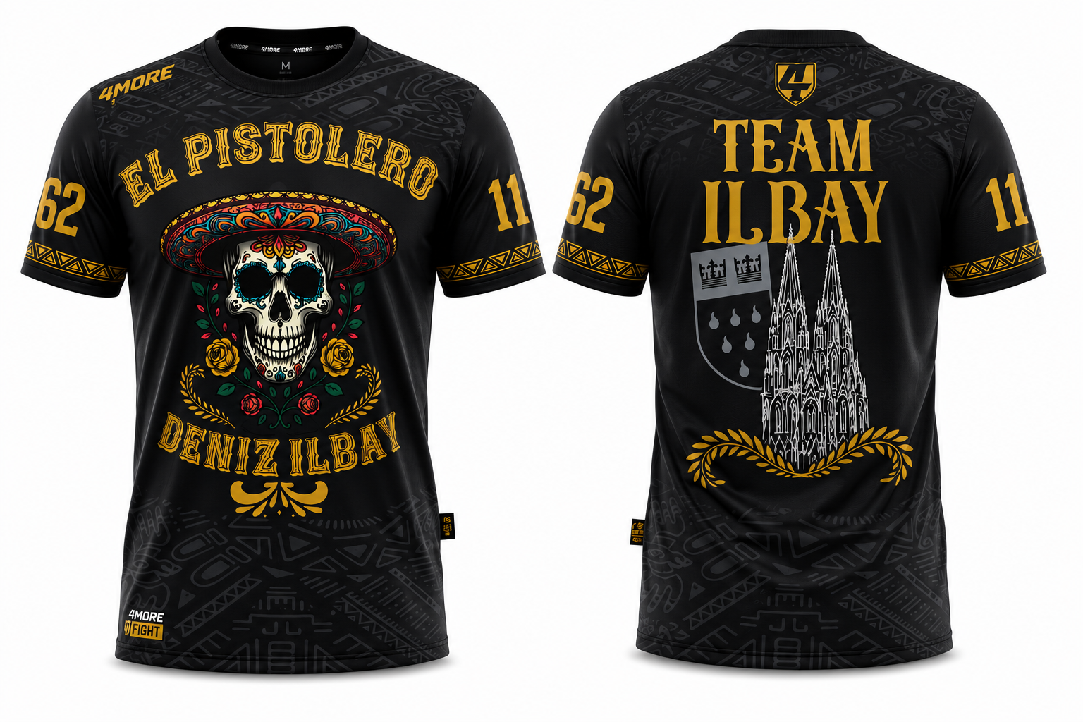 El Pistolero Fight Shirt – Produktansicht Flat Lay