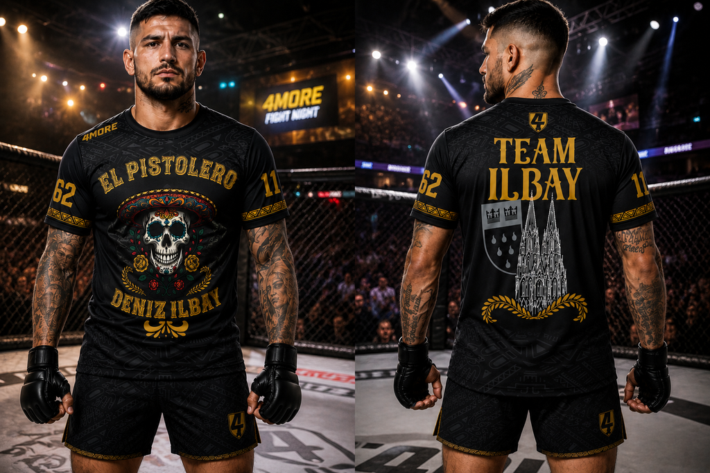 El Pistolero Fight Shirt – Deniz Ilbay im Octagon